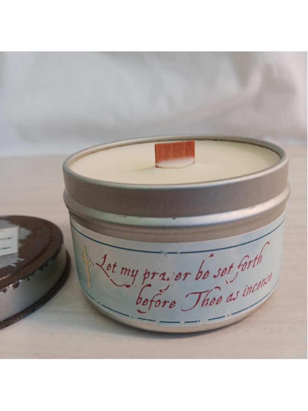 Monastery Icons Russian Gardenia Scented Soy Candle Wood Wick
